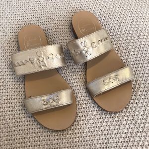 Jack Rogers Metallic Gold Sandals
